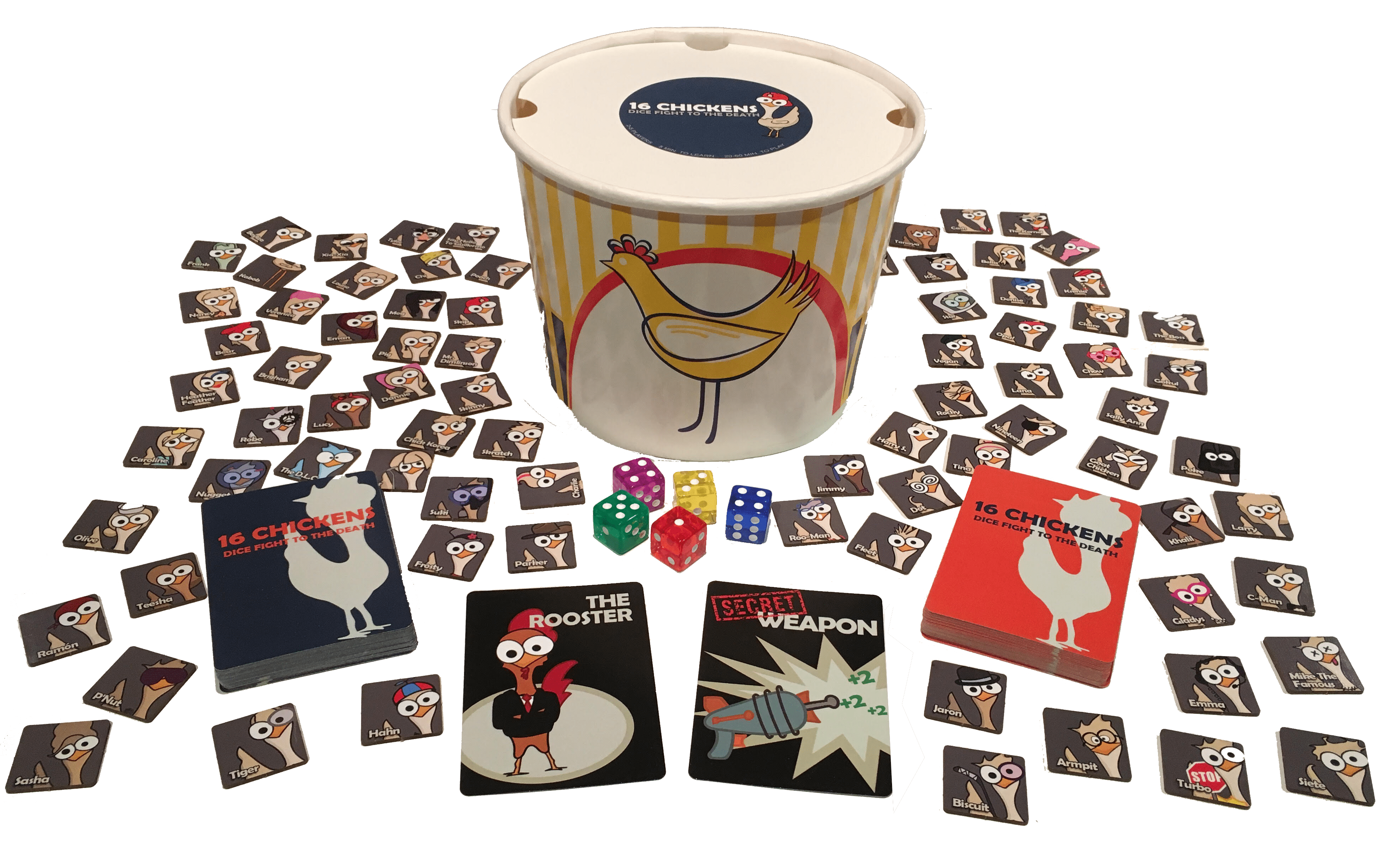 16 Chickens Dice Fight to the Death