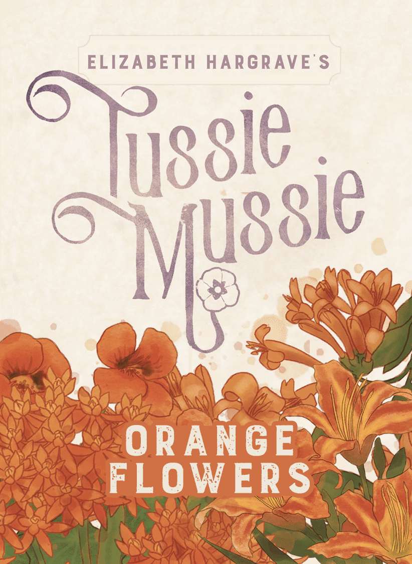 Coperta Tussie Mussie: Orange Flowers