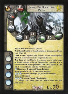 Anima Tactics: Samiel, The Black Lion