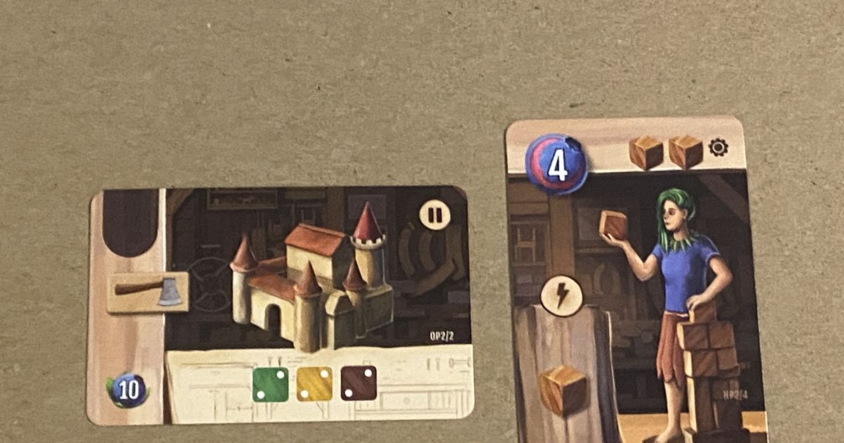 Woodcraft Dice Tower 2023 Promo Cards Board Game BoardGameGeek