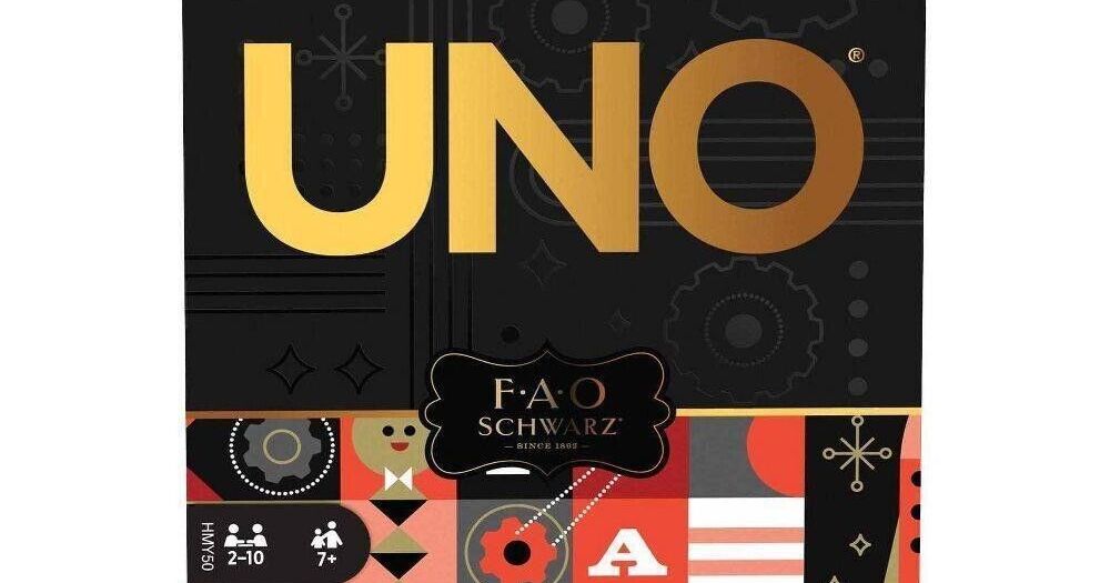 FAO Schwarz Uno Card Game Limited Exclusive Collector's Edition Brand New  Dmg