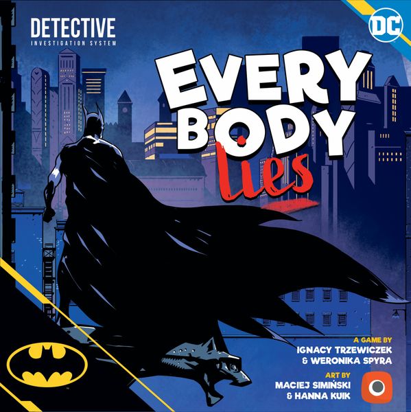 Batman: Everybody Lies, Portal Games, 2022 — front cover (image provided by the publisher)