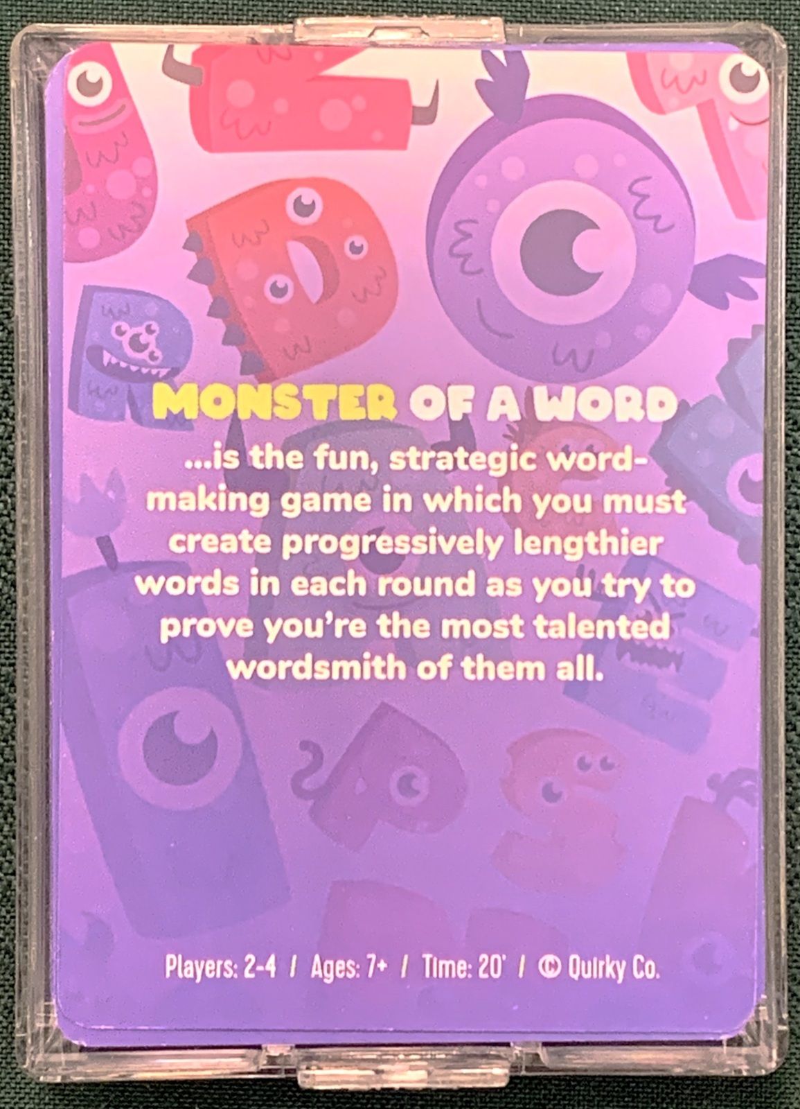 Cover art for Monster of a Word