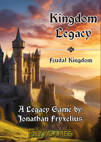 Kingdom Legacy Feudal Kingdom gioco da tavolo solitario legacy medievale - copertina ufficiale FryxGames Cranio Creations