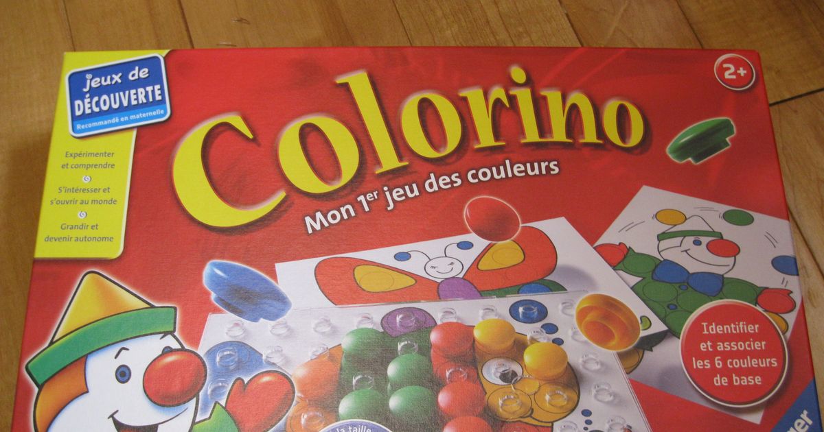 Jeux de découverte Ravensburger : Colorino, mon premier jeu des couleurs