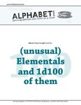 RPG Item: Alphabet Soup: (Unusual) Elementals and d100 of them