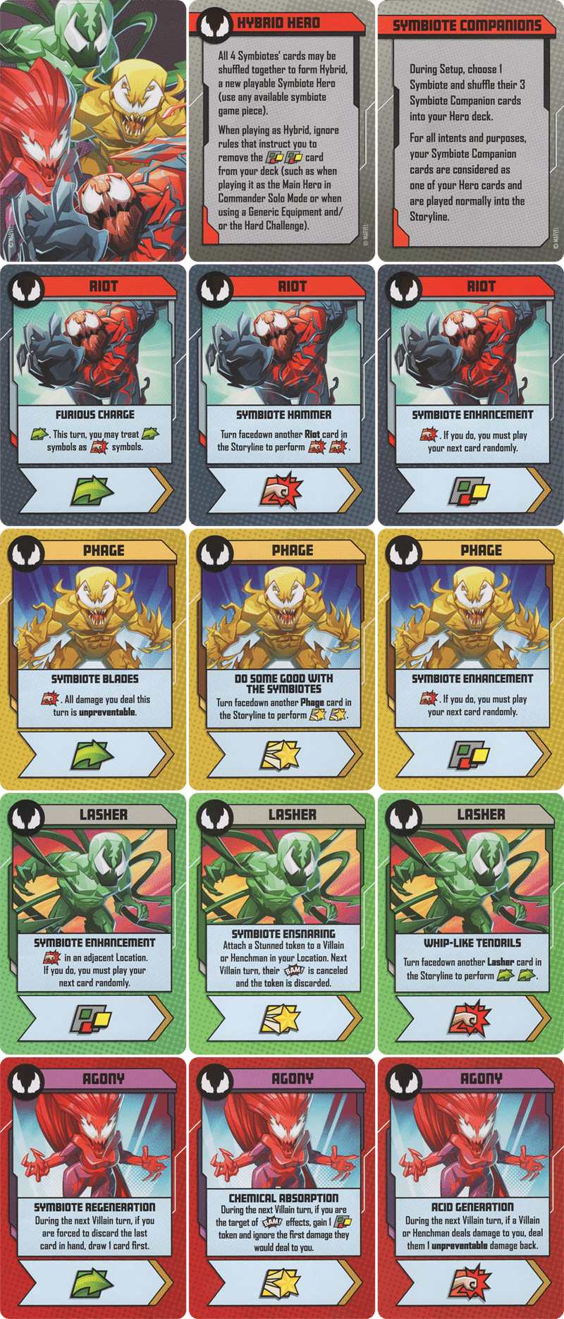 Marvel United: Symbiote Companions Deck
