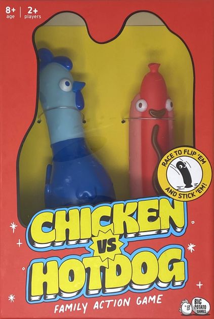 How to Play Chicken vs Hotdog: A flip it and stick it party game