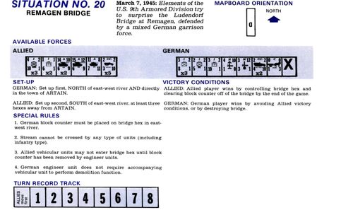 Panzer Leader Session Report Situation Remagen Bridge Using Imstrat Board J Boardgamegeek