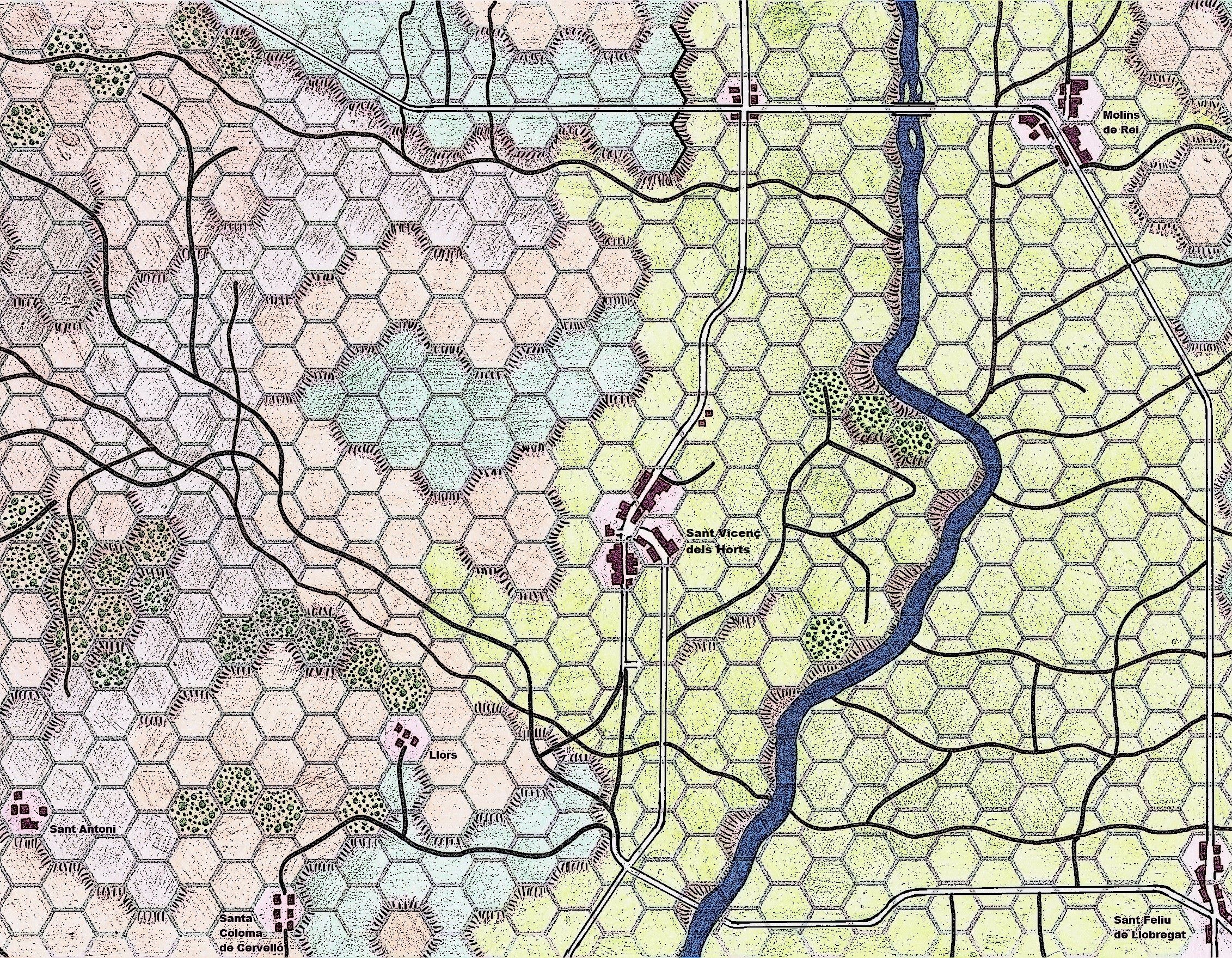 Hexes Napoleonics: Batalla de Molins de Rei 1808