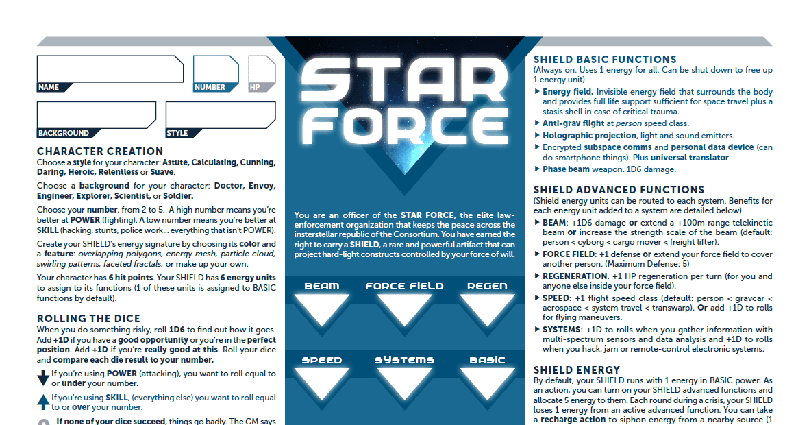 Star Force | RPG Item | RPGGeek