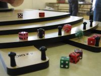 Dice rolling and falling...