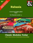 RPG Item: Classic Modules Today B7: Rahasia