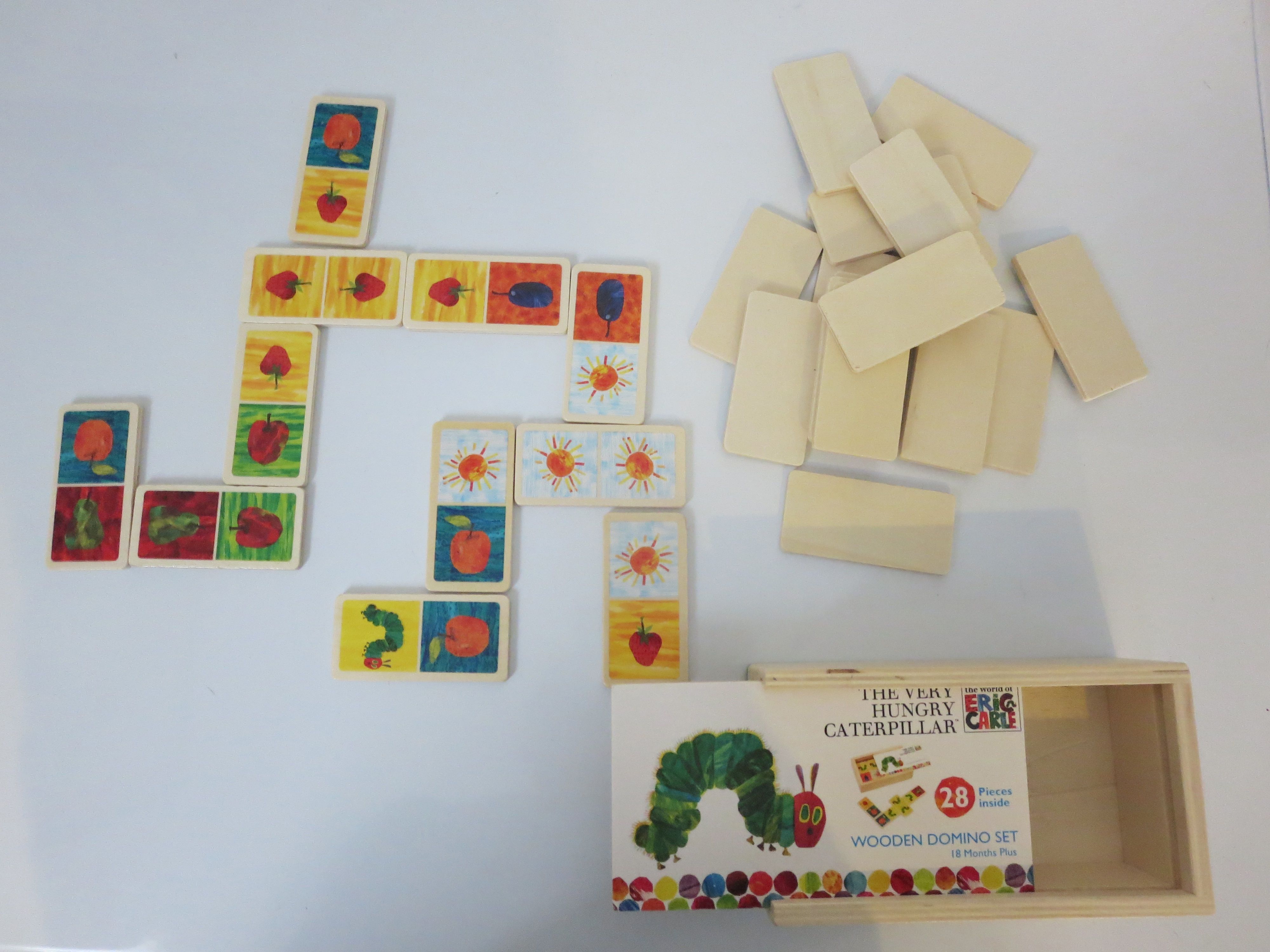 The Very Hungry Caterpillar Wooden Domino Set