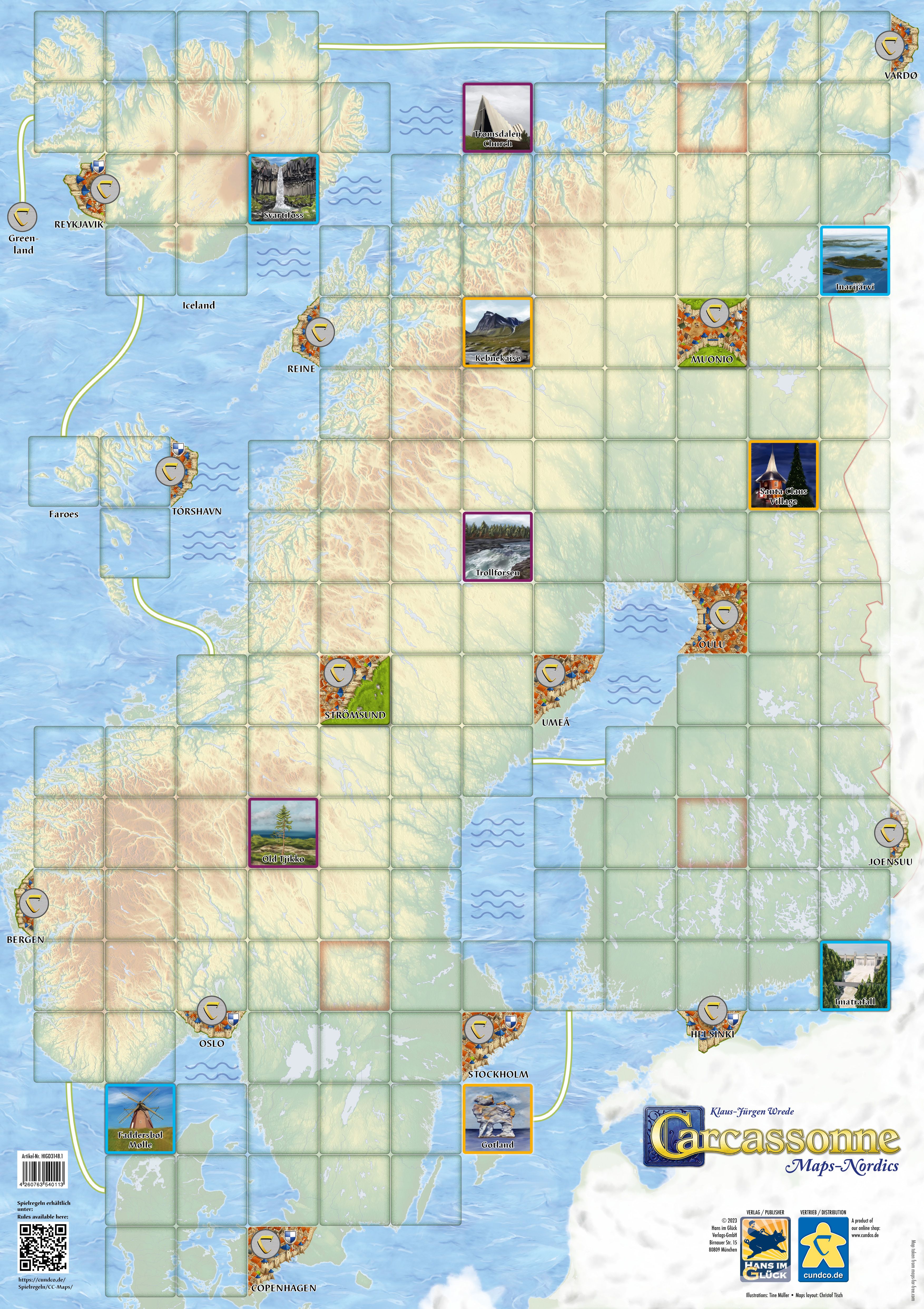 Carcassonne Maps: Nordics image