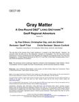 RPG Item: GEO7-08: Gray Matter