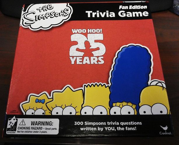 The Simpsons Trivia Game Fan Edition Board Game Boardgamegeek
