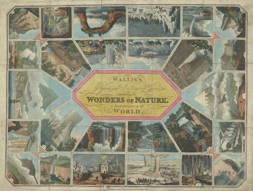 Wallis's Elegant and Instructive Game exhibiting the Wonders of Art in Each Quarter of the Globe