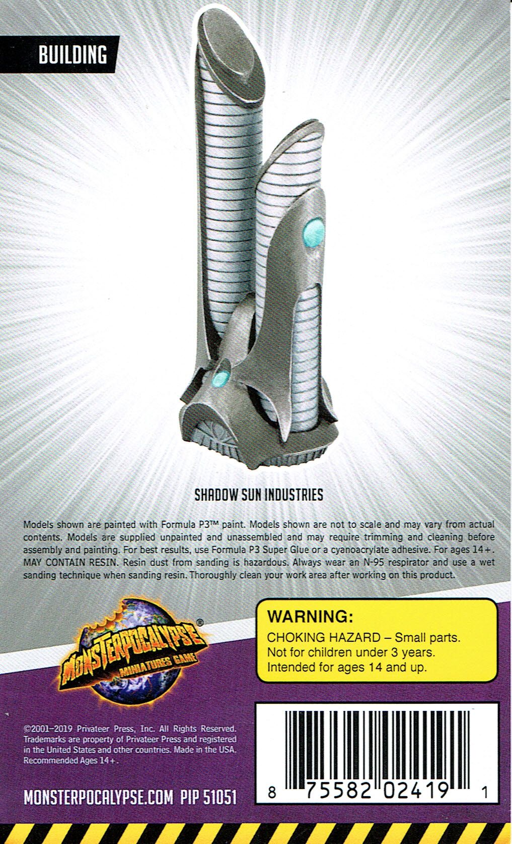 Monsterpocalypse Miniatures Game: Building – Shadow Sun Industries Building
