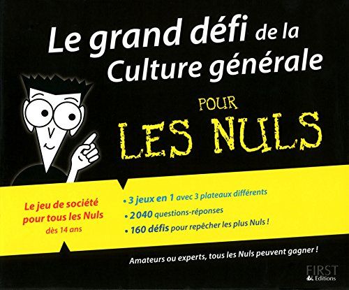 Le grand défi de la Culture générale pour les Nuls cover art