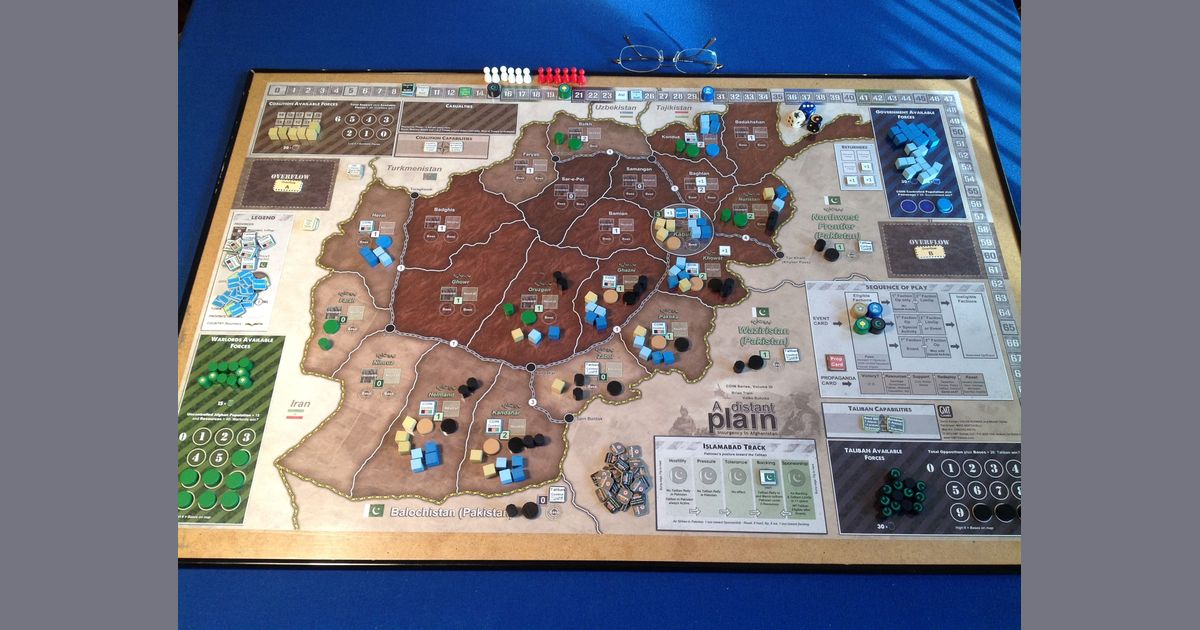 a distant plain board game