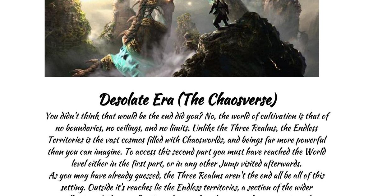Desolate Era 2: The Chaosverse | RPG Item | RPGGeek