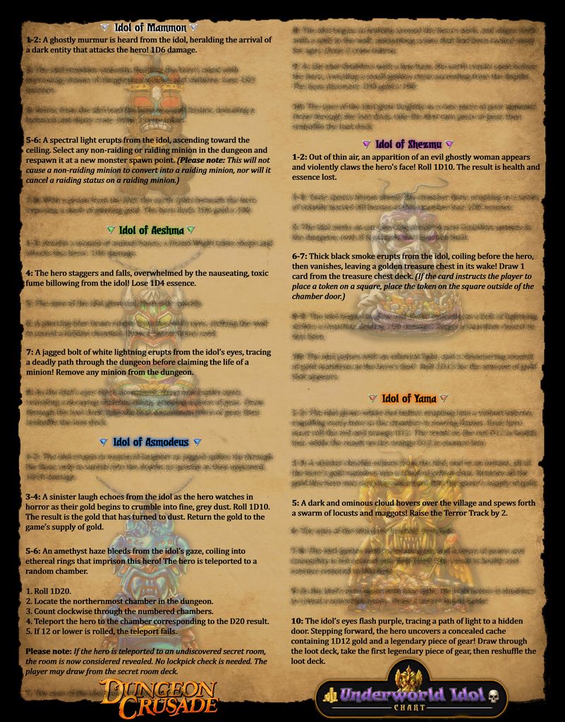 New Encounter cards reveal, new Underworld Idol chart, Kickstarter ...