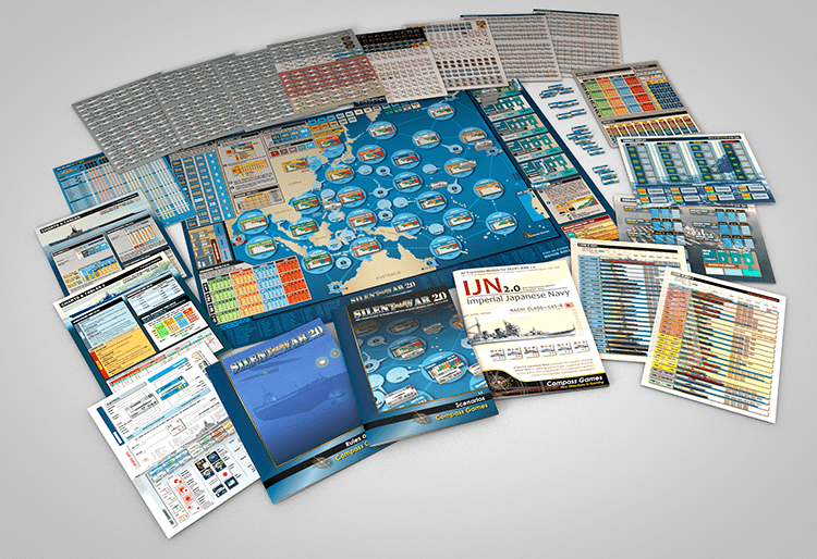 Silent War 2.0 Deluxe + IJN – Gioco Da Tavolo Di Guerra Sottomarina Seconda Guerra Mondiale