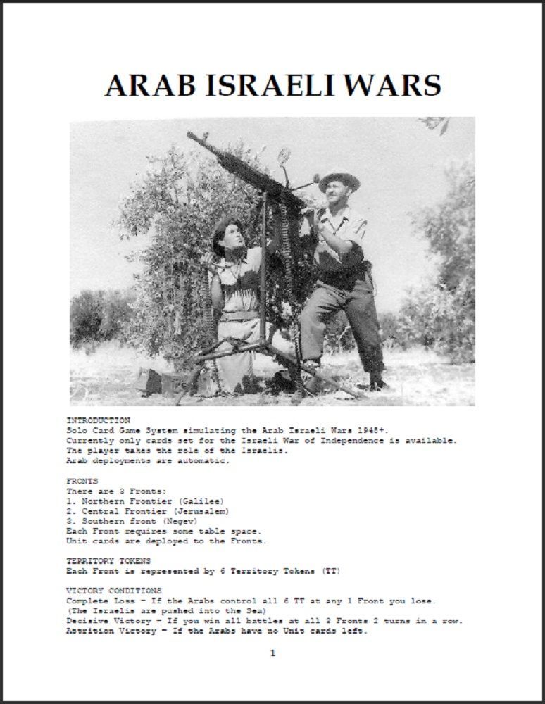 Arab Israeli Wars