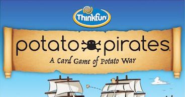 Jogo de cartas Potato Pirate Play, diferentes tipos de navios
