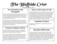 Issue: The Bluffside Crier (Vol 1, No 4 - Feb 2005)