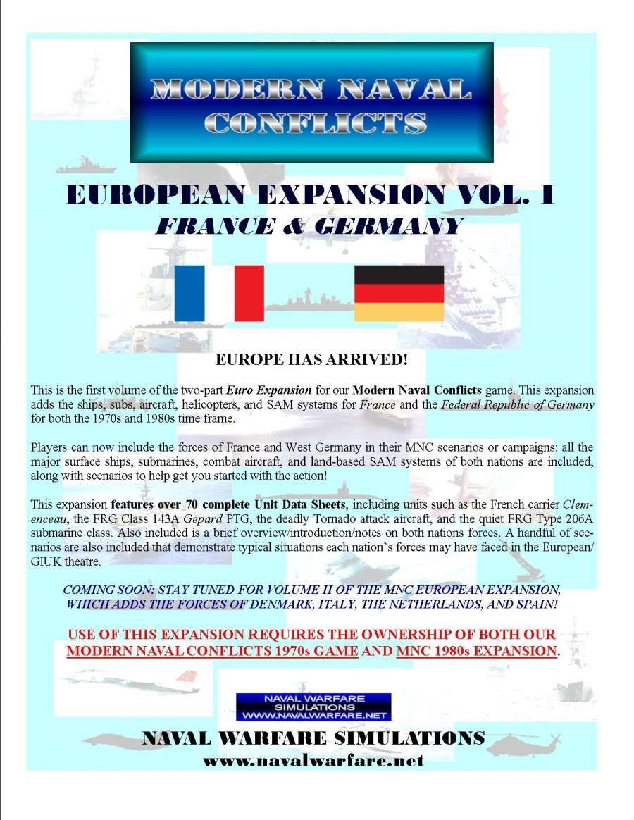 Modern Naval Conflicts: European Expansion Vol I – France & Germany cover