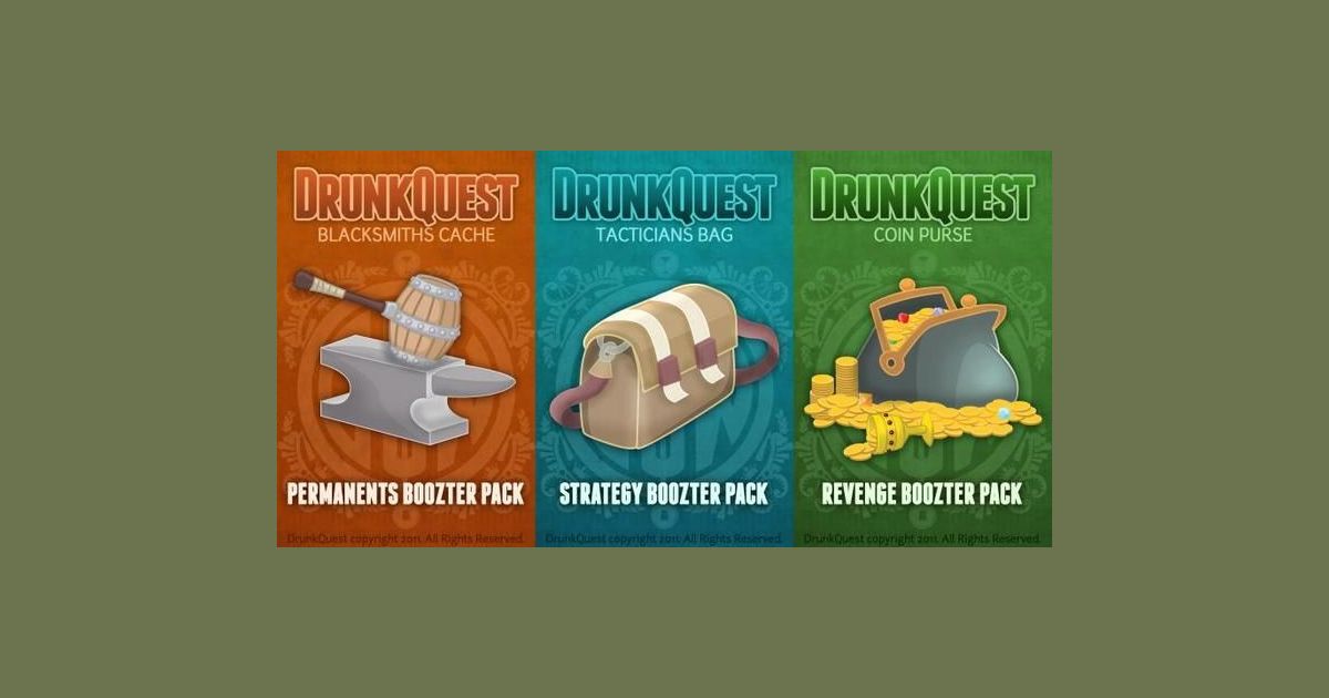 DrunkQuest: Boozter Packs | Board Game | BoardGameGeek