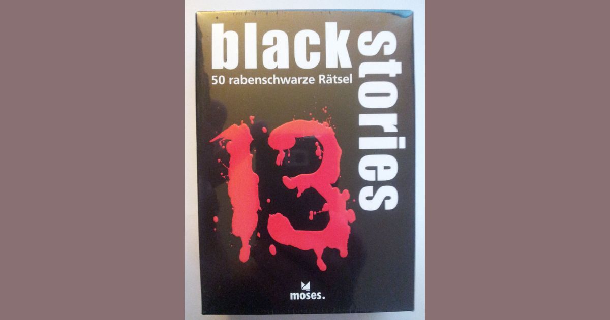 Black Stories 13 Board Game BoardGameGeek