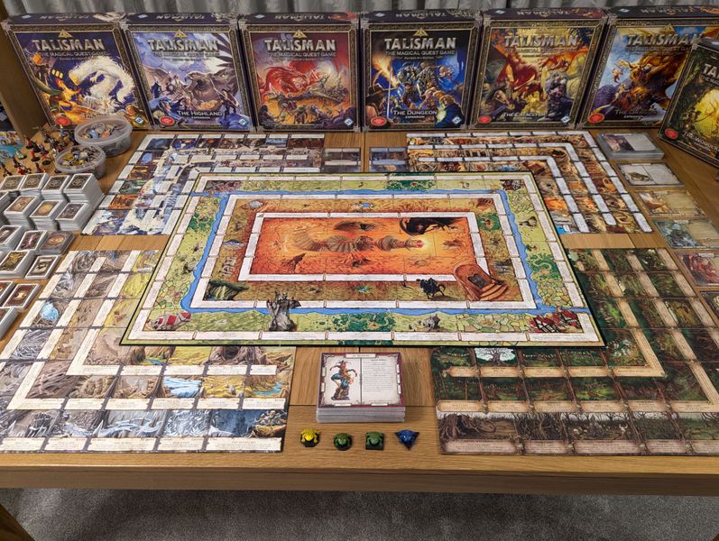 Talisman Fourth Edition board with expansions