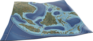 Mega Empires: The Far East – South: Deluxe Game Mat