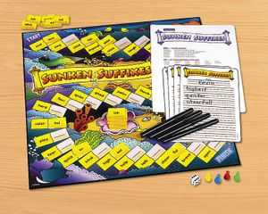 Sunken Suffixes Vocabulary Game