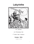 RPG Item: The Labyrinthe Live Role-playing Club 3rd Edition Basic Handbook