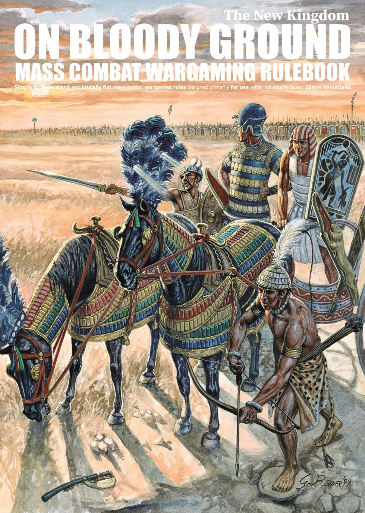 Cover art for On Bloody Ground: The New Kingdom – Mass Combat Wargaming Rulebook