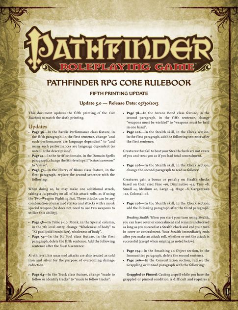 pathfinder statbook