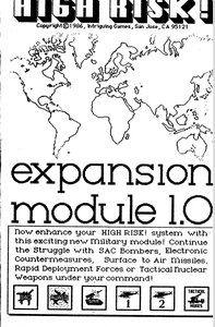 High Risk!: Expansion Module 1.0