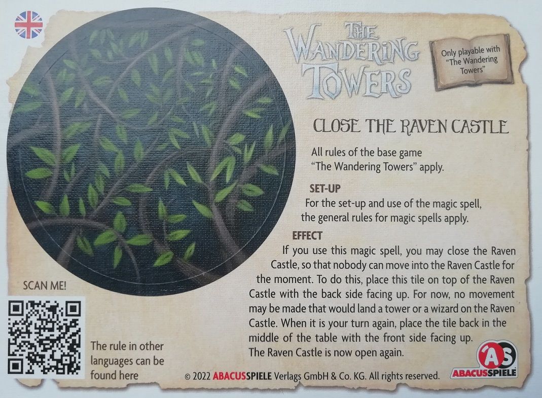 Wandering Towers: Close The Raven Castle Promo Card