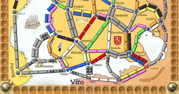 Greece (fan expansion for Ticket to Ride), Board Game