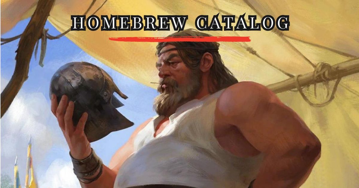 Homebrew Catalog RPG Item RPGGeek