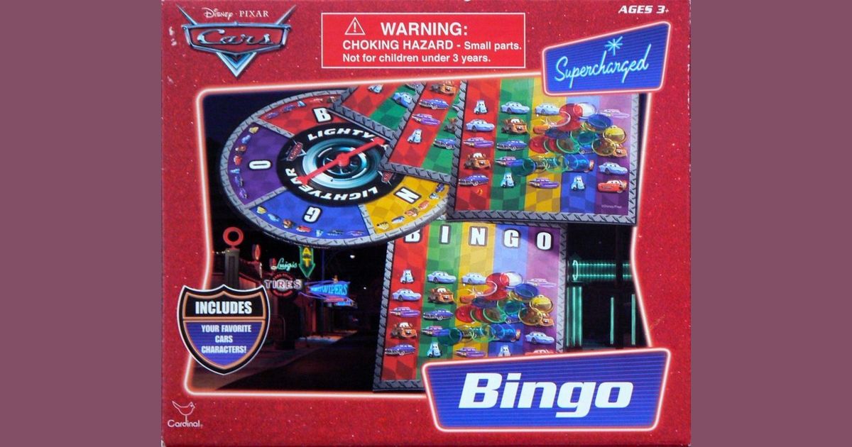 disney cars bingo