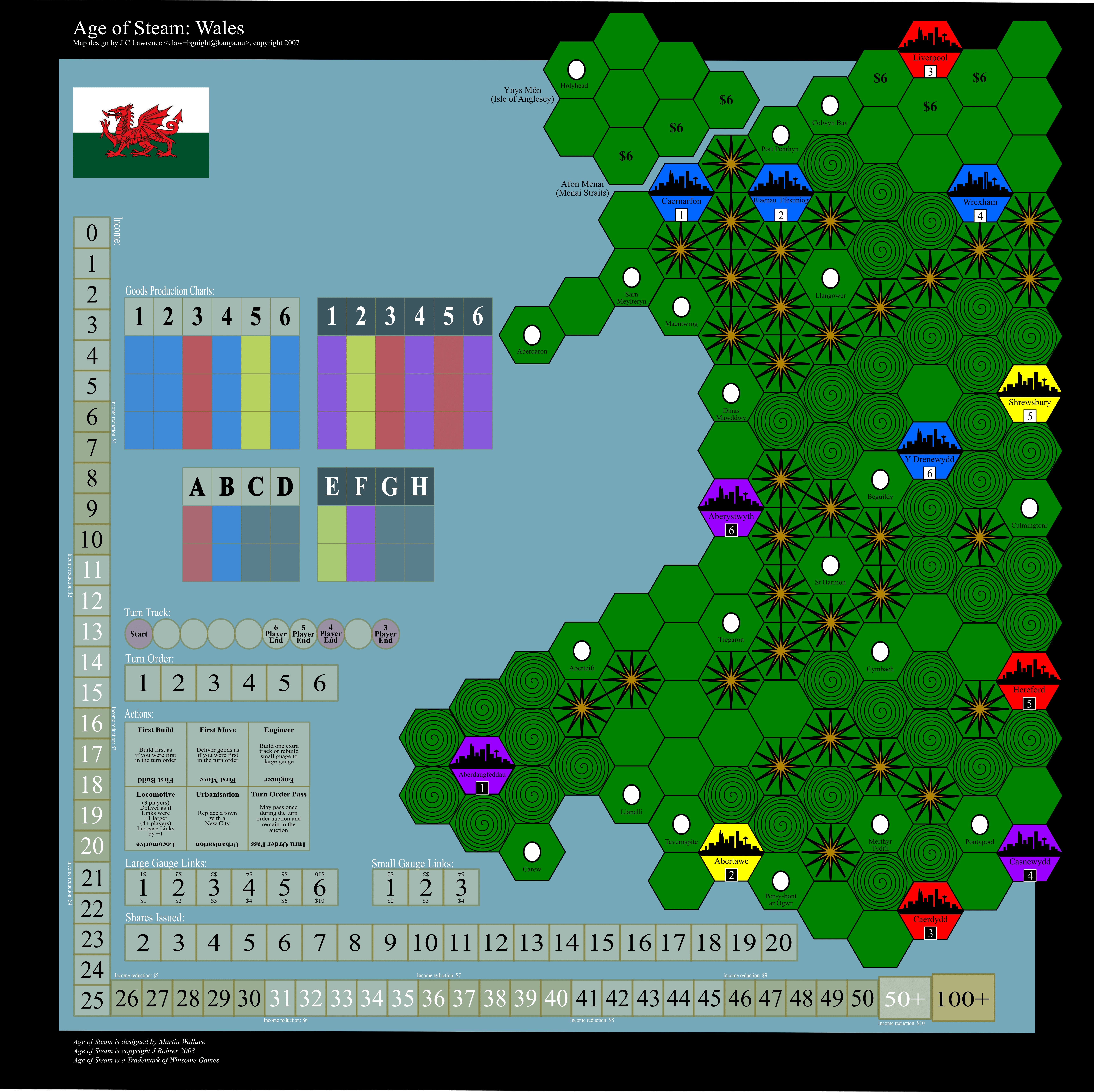 Age of Steam Expansion: Wales