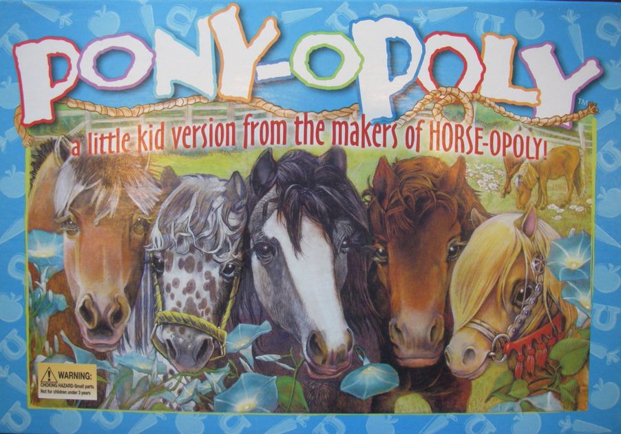 Kids Pony-opoly Ponyopoly Board Game Monopoly Pony Edition Late for The Sky for sale online 
