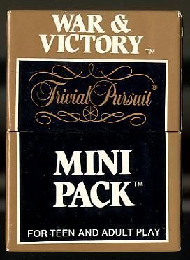 Trivial Pursuit Mini Pack War Victory Board Game Boardgamegeek