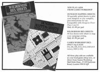 RPG Item: Wilderness Hex Sheets