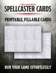 RPG Item: Spellcaster Cards
